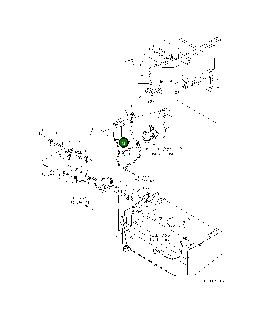 Шланг 425-Z13-3431 Komatsu