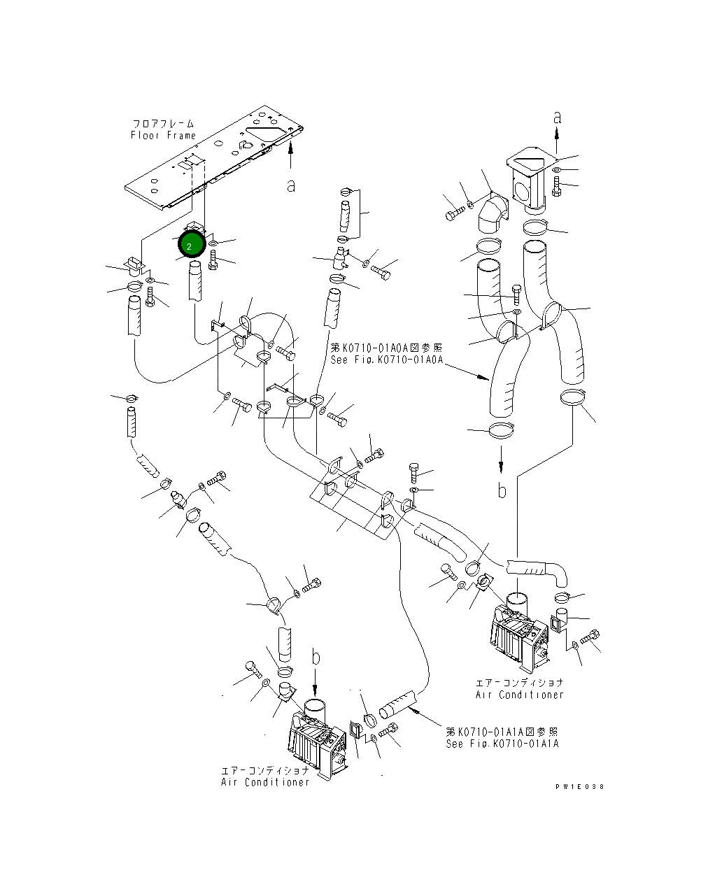 Воздуховод 21T-43-67270 Komatsu