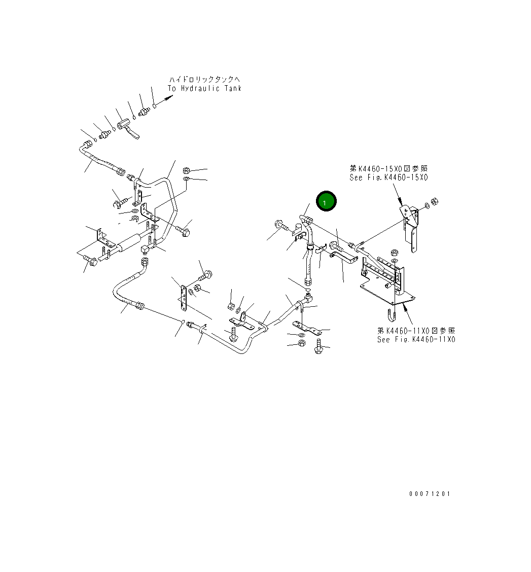 Шланг 427-Z89-3460 Komatsu
