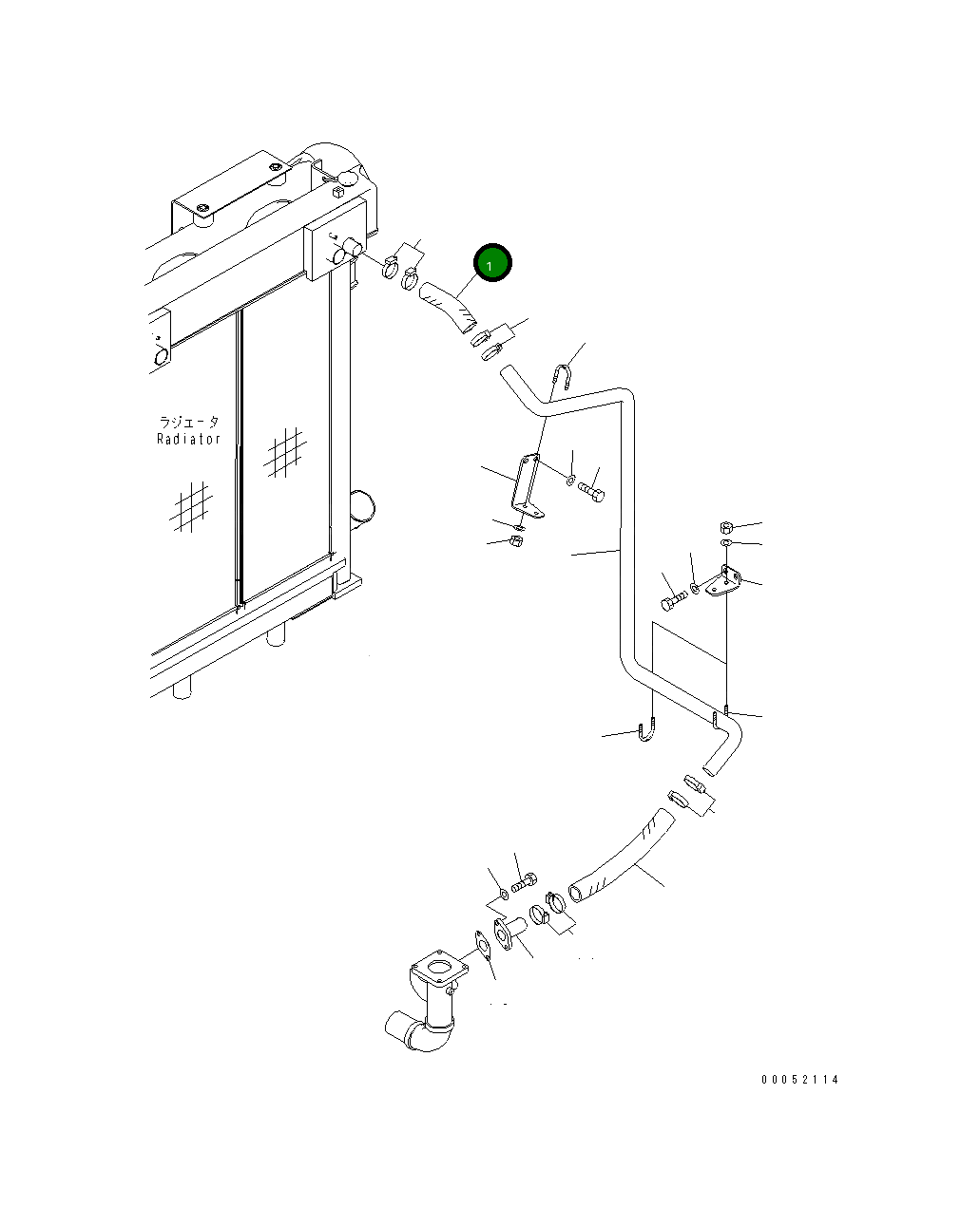 Шланг 21T-03-32590 Komatsu