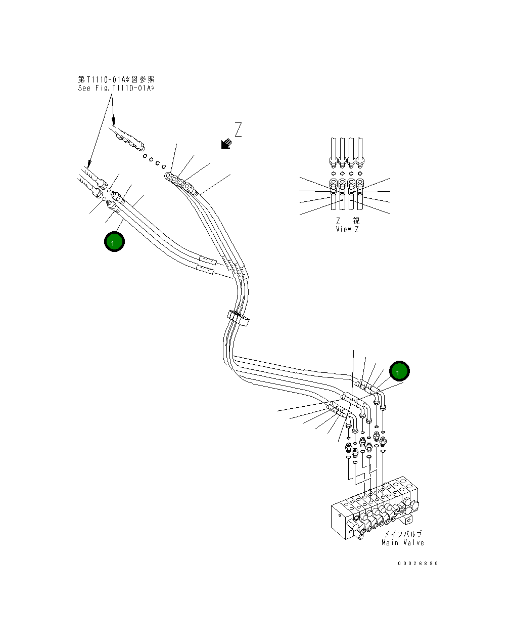 Шланг 22K-62-28450 Komatsu