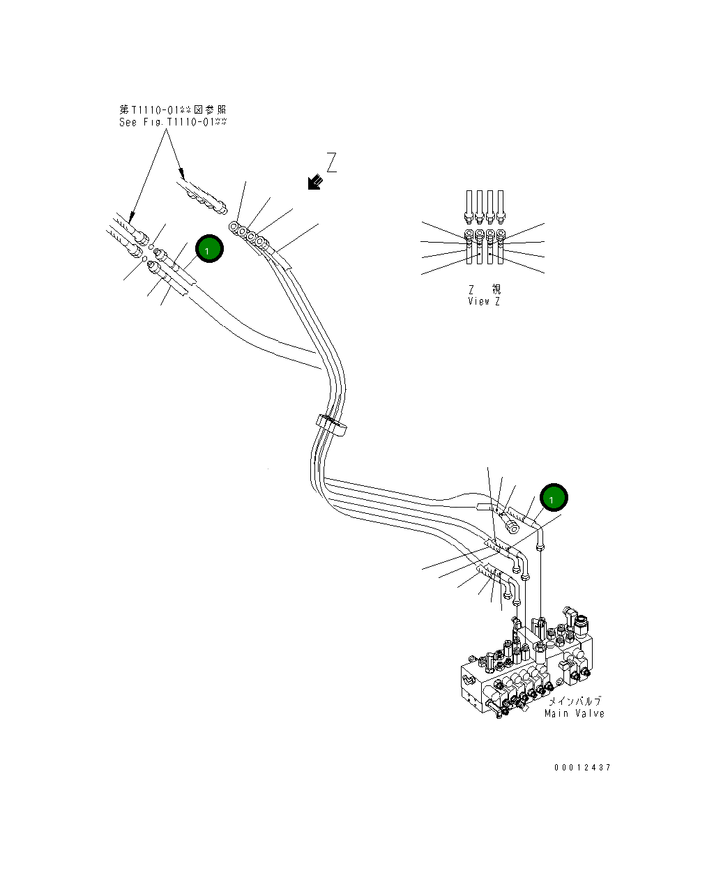 Шланг 22F-62-22310 Komatsu