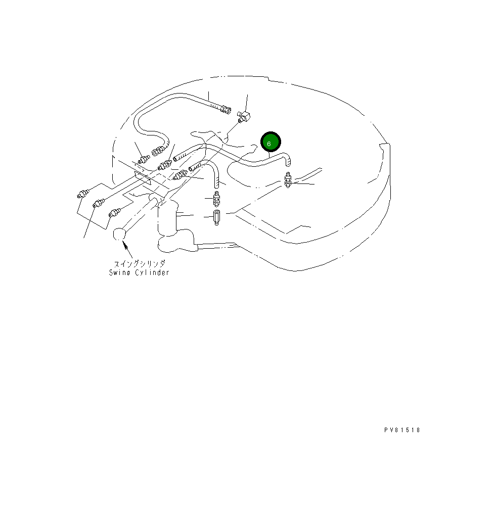 Шланг YM172164-77810 Komatsu
