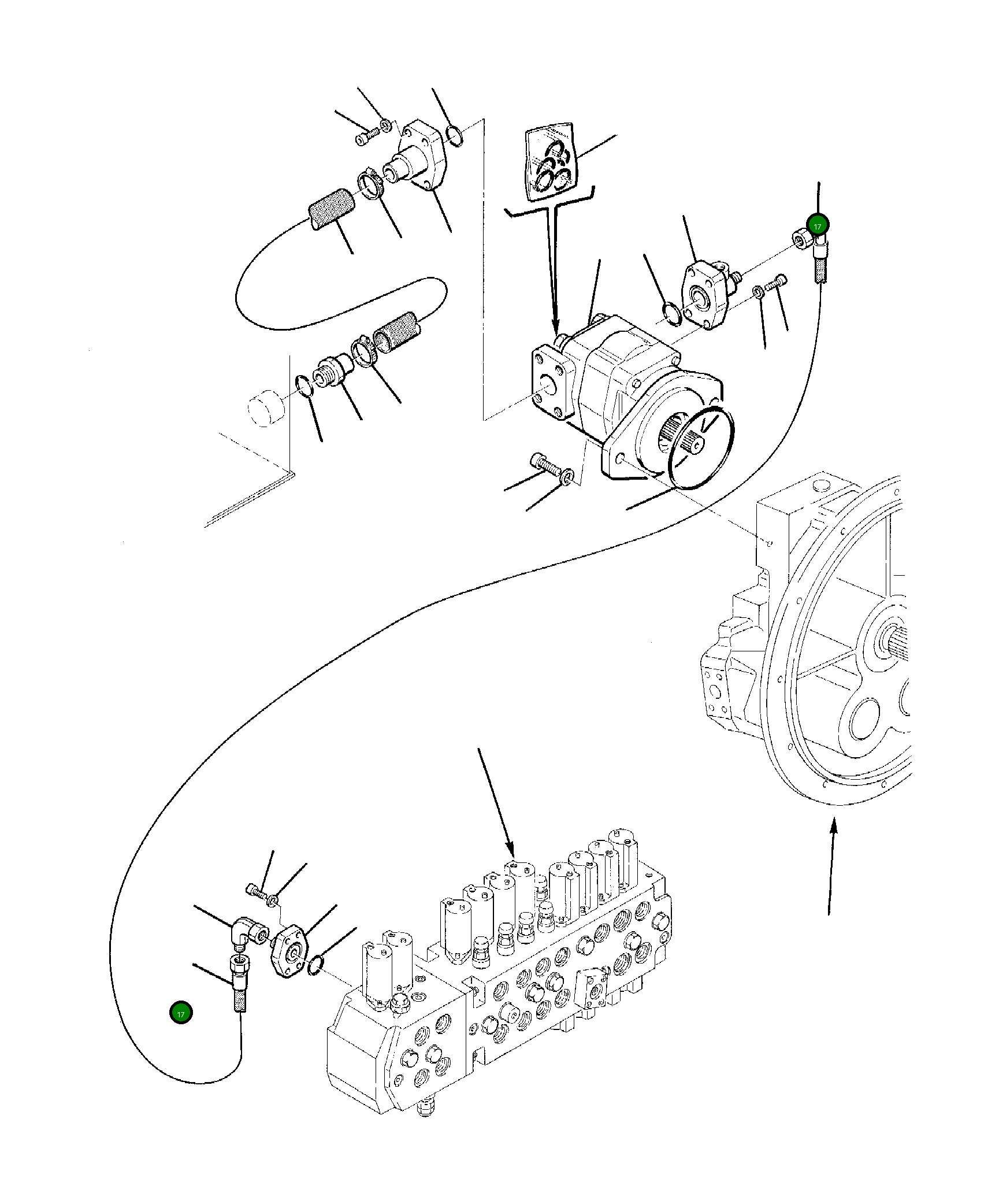 Шланг 21D-09-95740 Komatsu