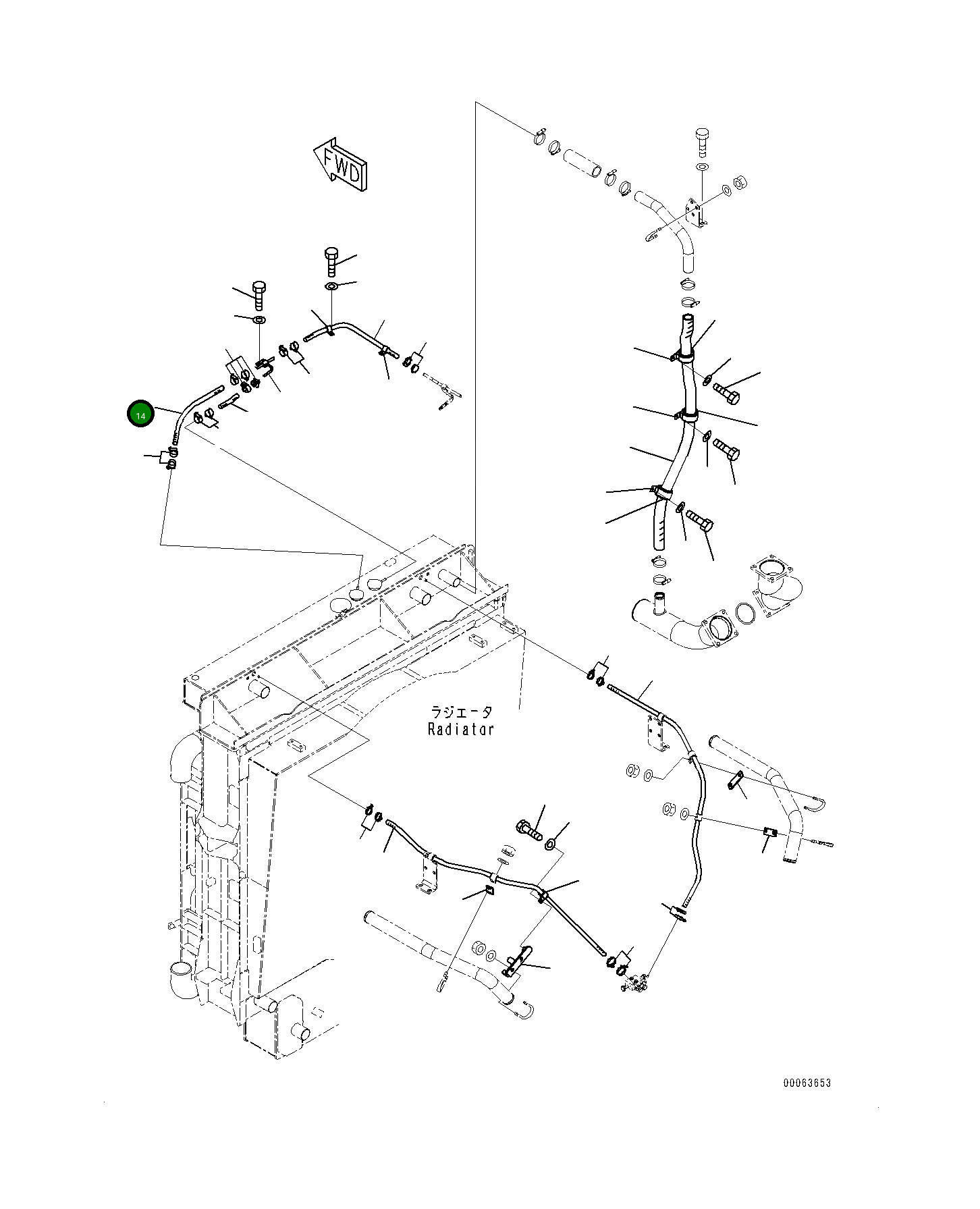 Шланг 561-03-83130 Komatsu
