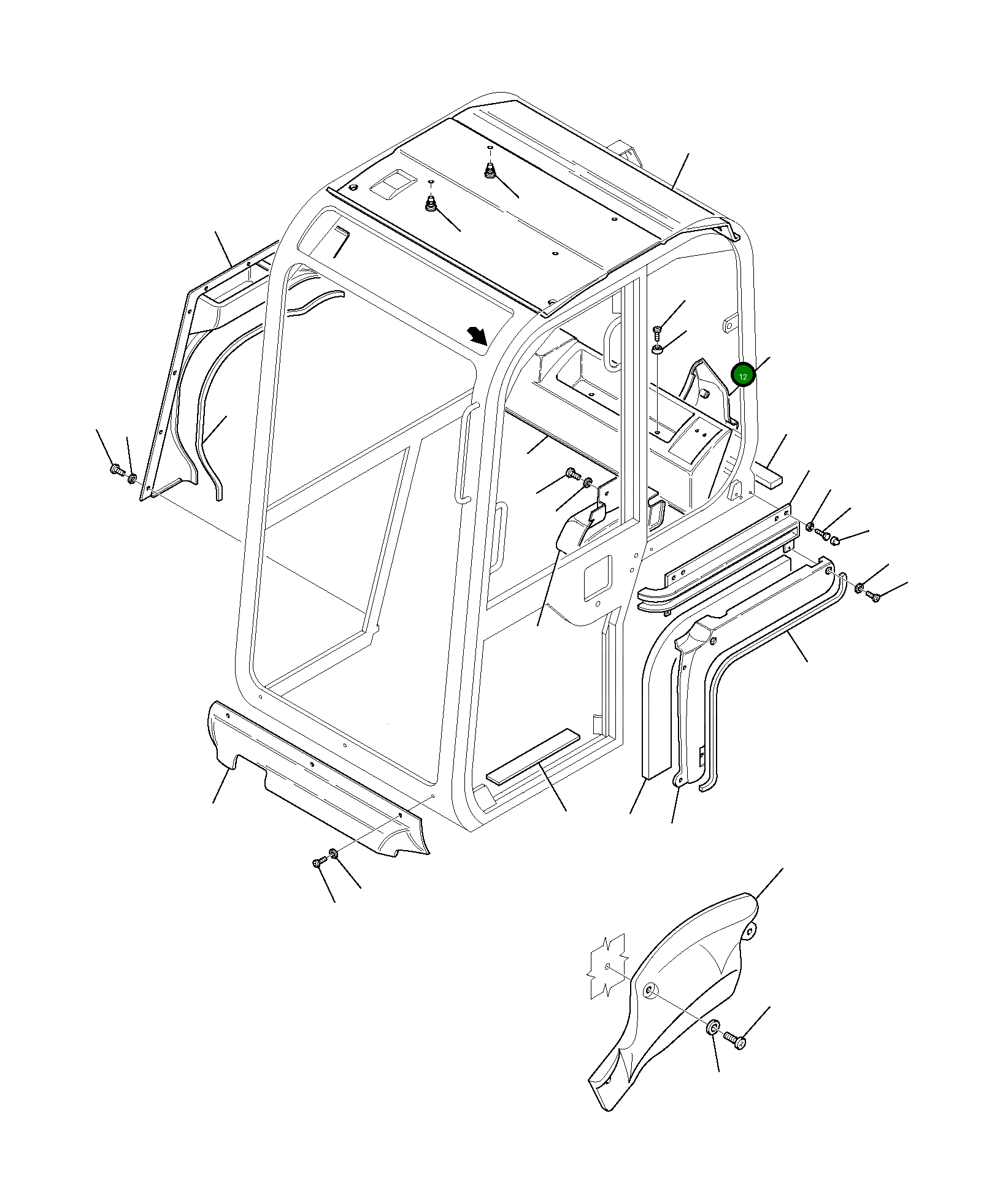 Винт 801105515 Komatsu