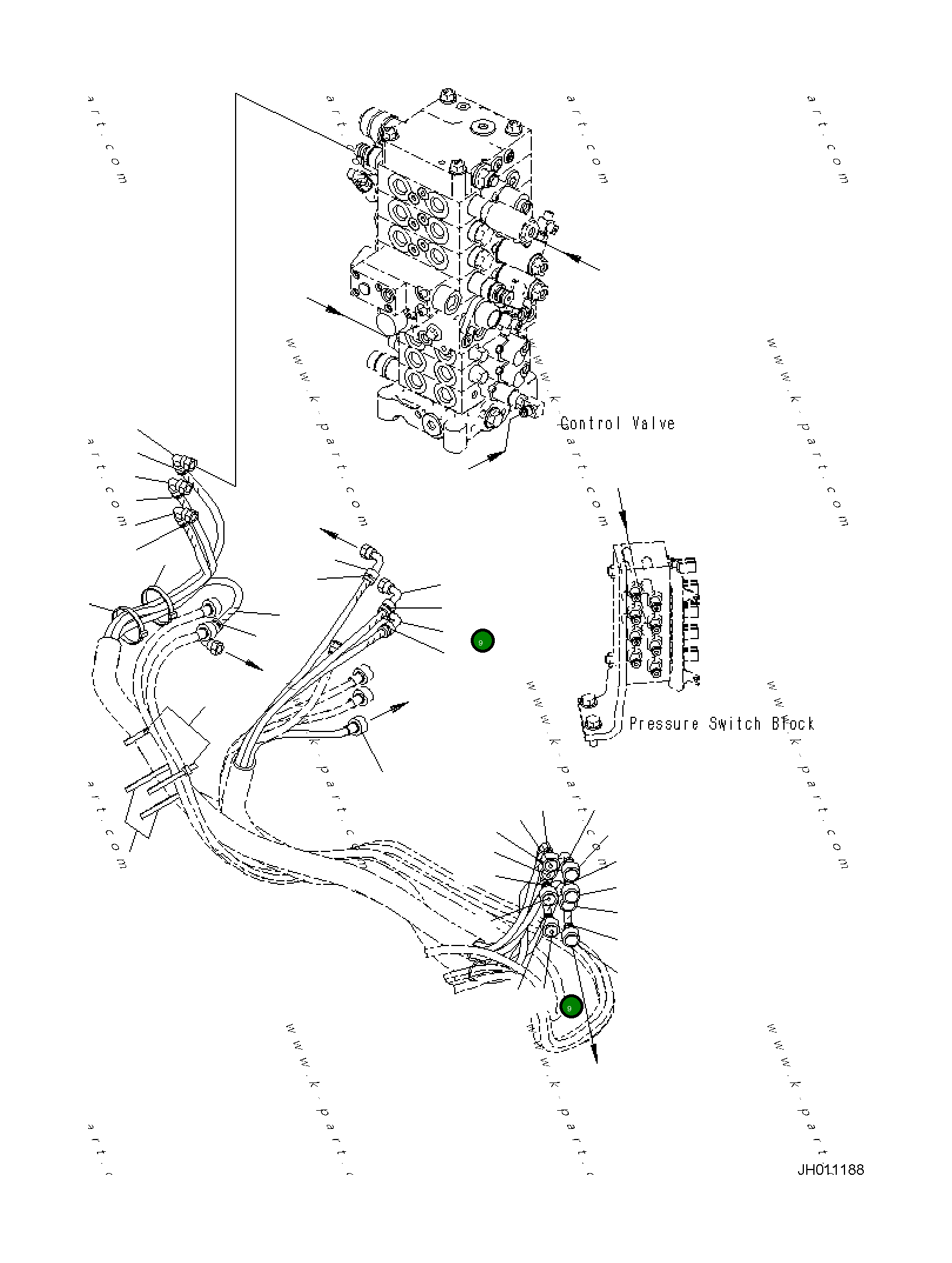 Шланг 21K-62-42150 Komatsu