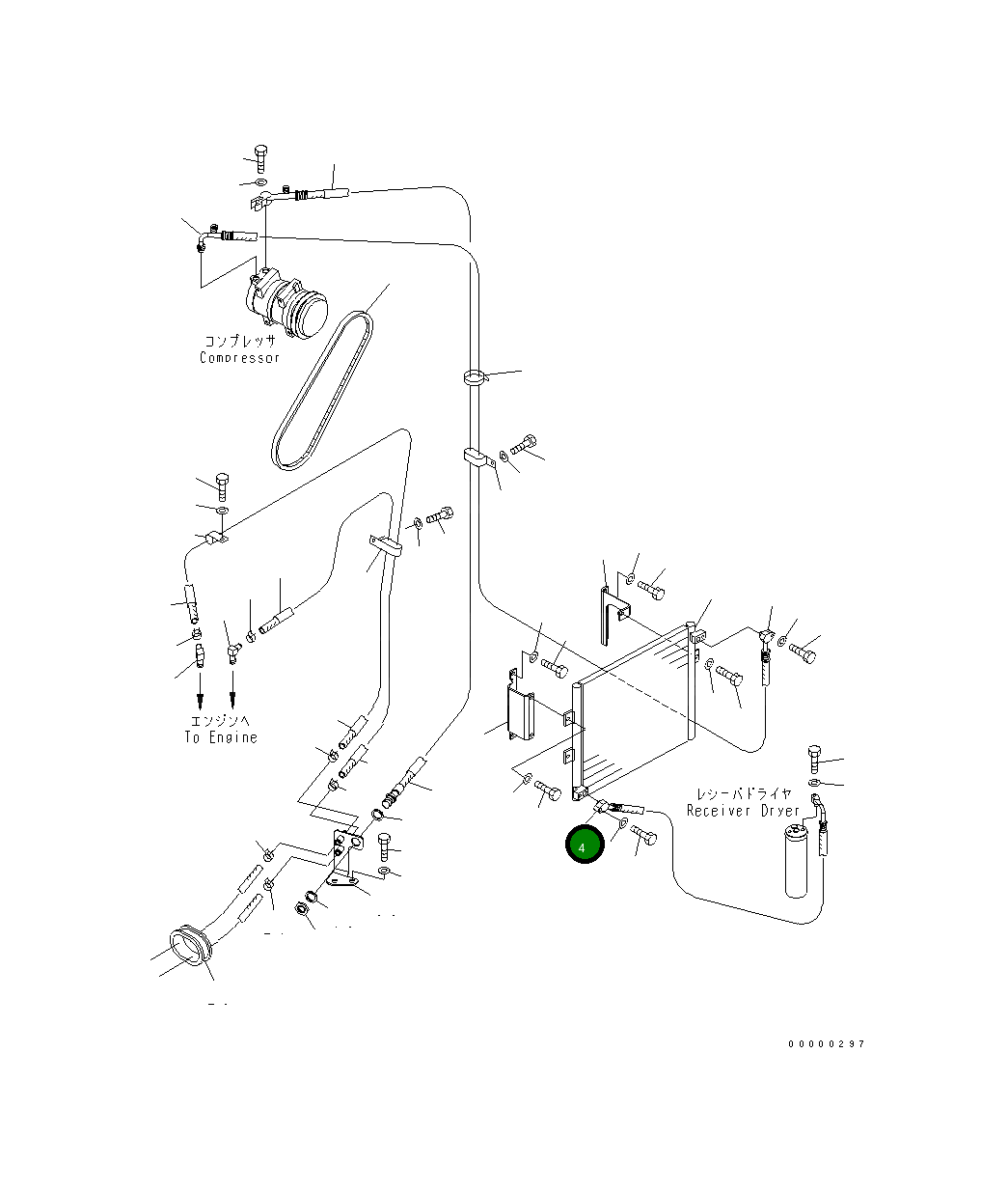 Шланг 21W-979-4151 Komatsu
