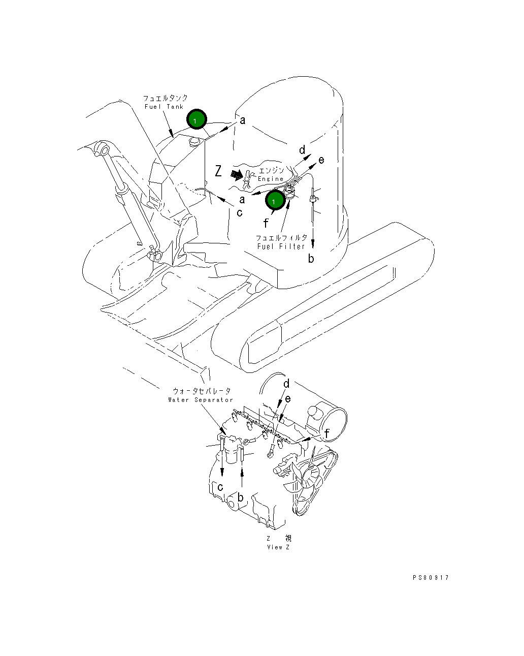 Шланг YM172187-14390 Komatsu