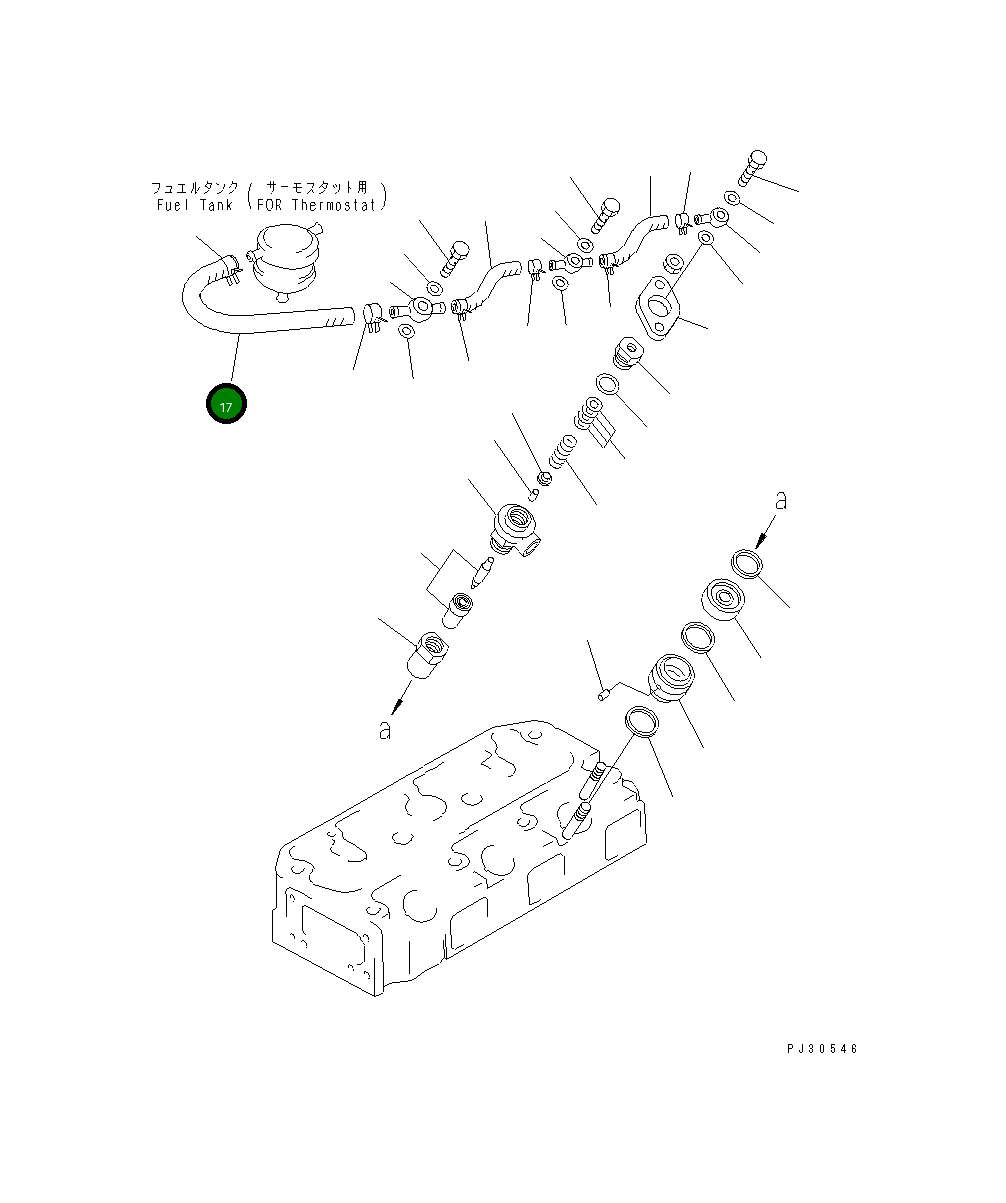 Шланг YM121158-77700 Komatsu