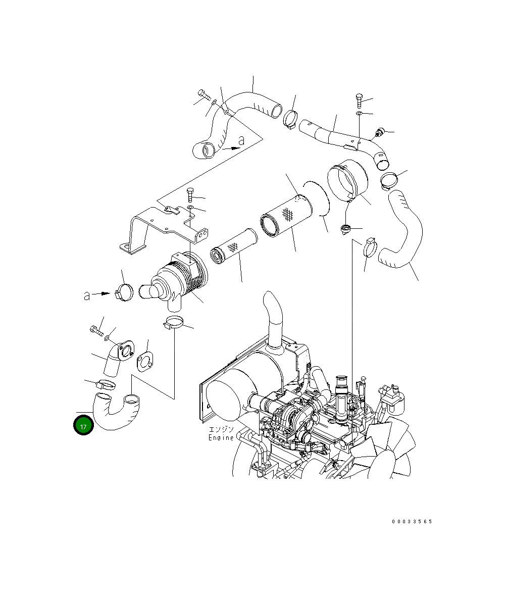 Шланг 21W-01-41160 Komatsu