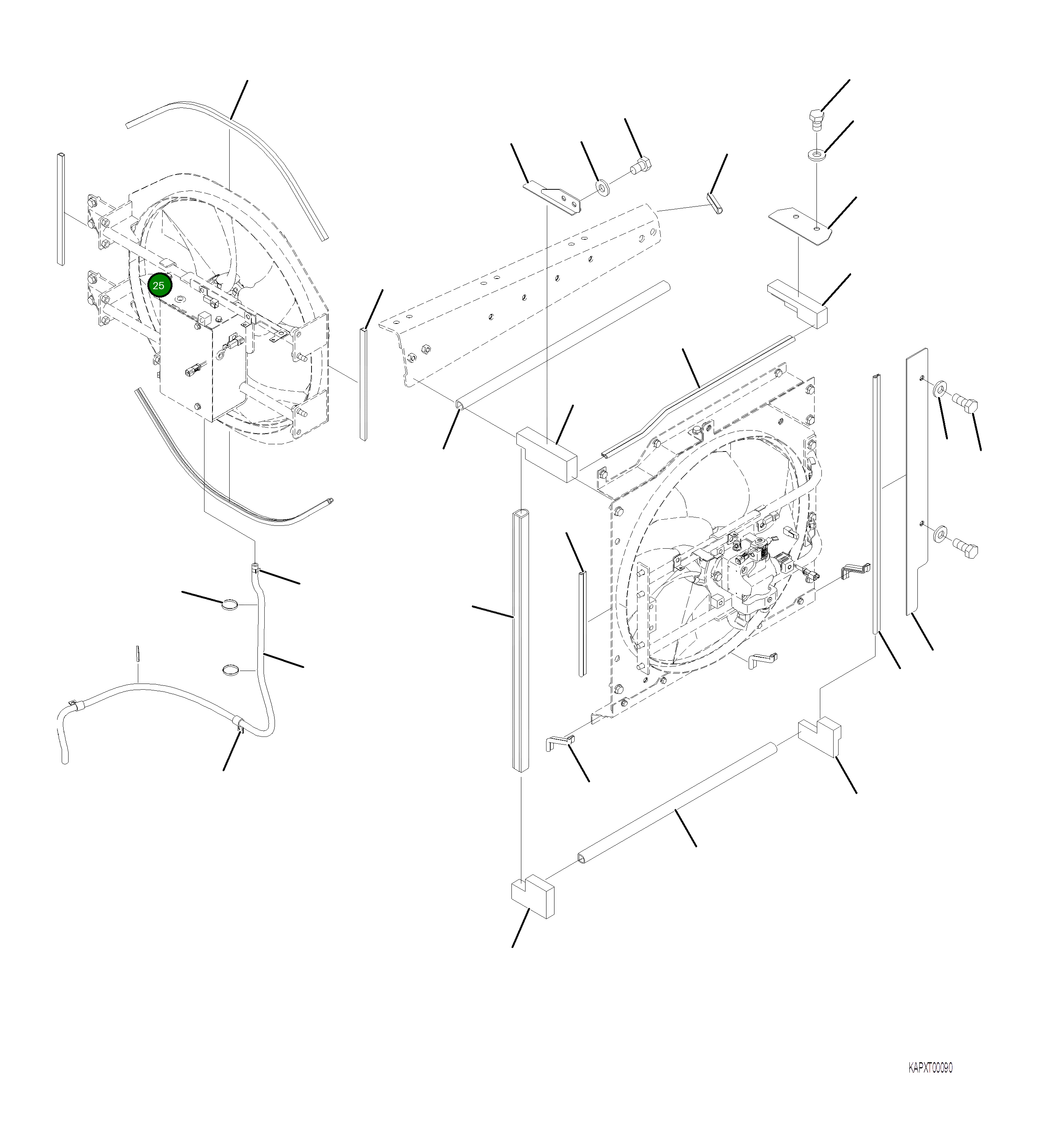 Шланг 4A1-03-22411 Komatsu