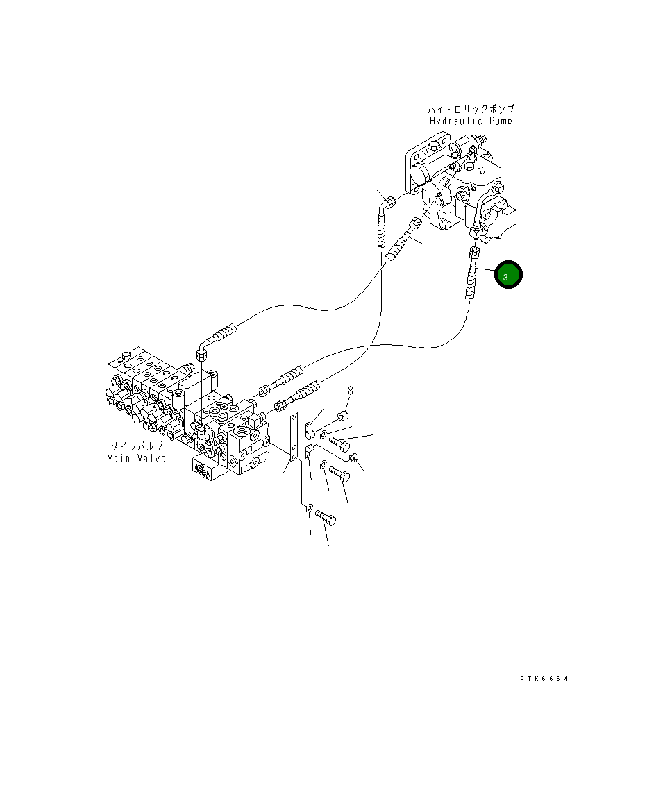 Шланг 22F-62-11880 Komatsu