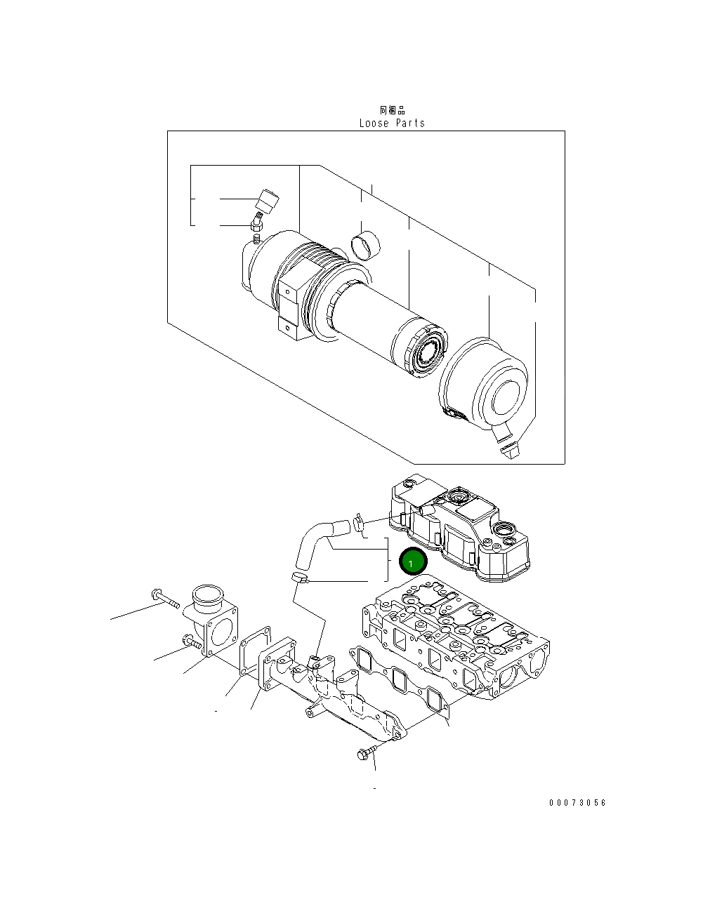 Шланг YM119802-03090 Komatsu