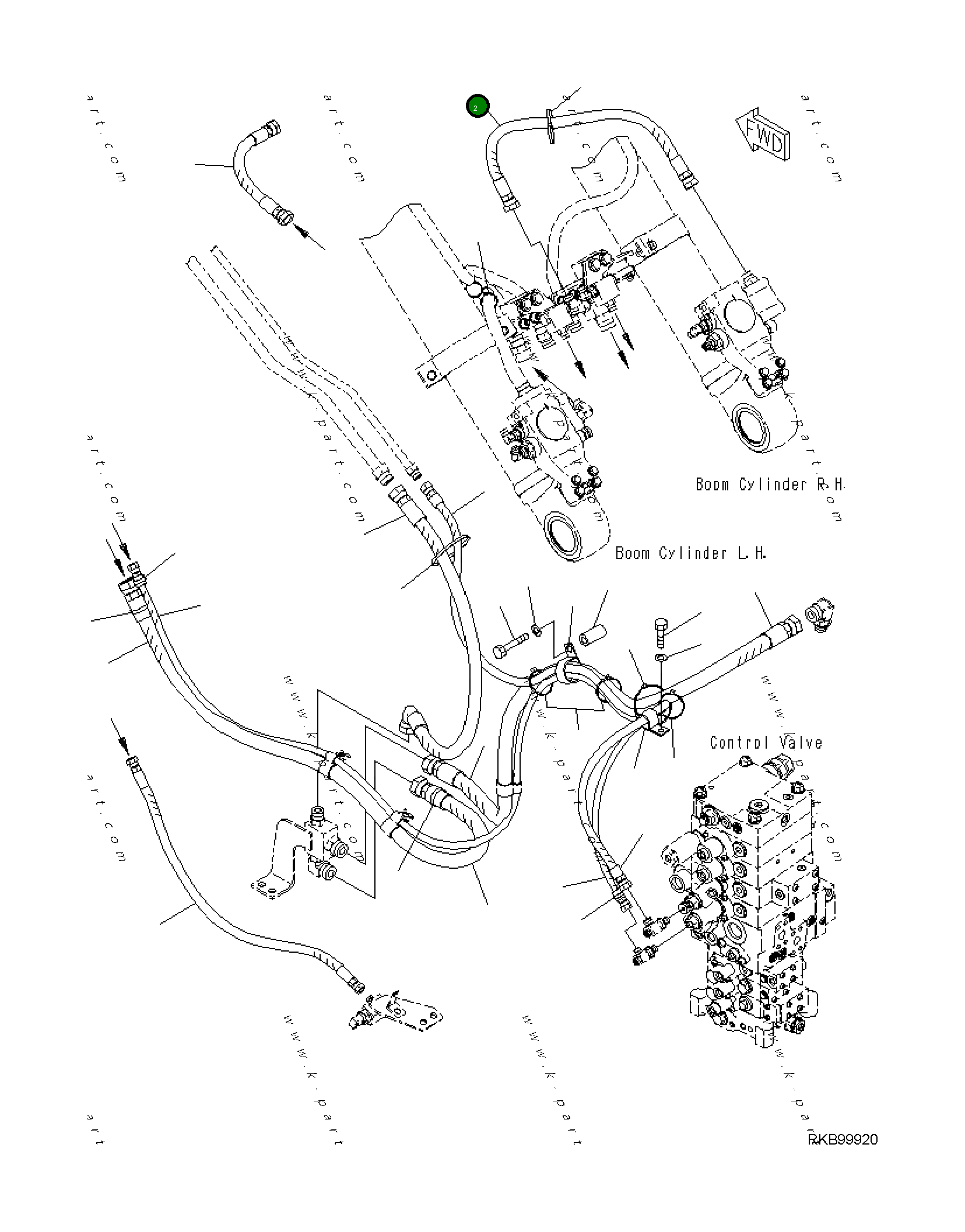 Шланг 21K-62-41730 Komatsu