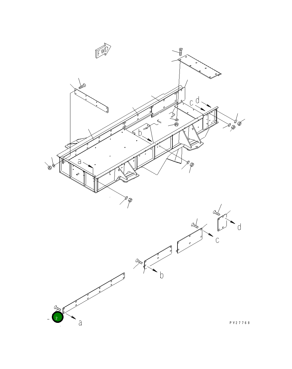 Винт 01240-01235 Komatsu