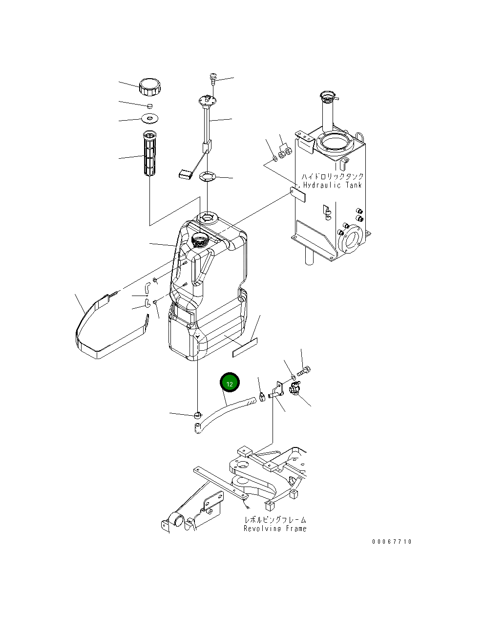 Шланг 22L-04-21162 Komatsu