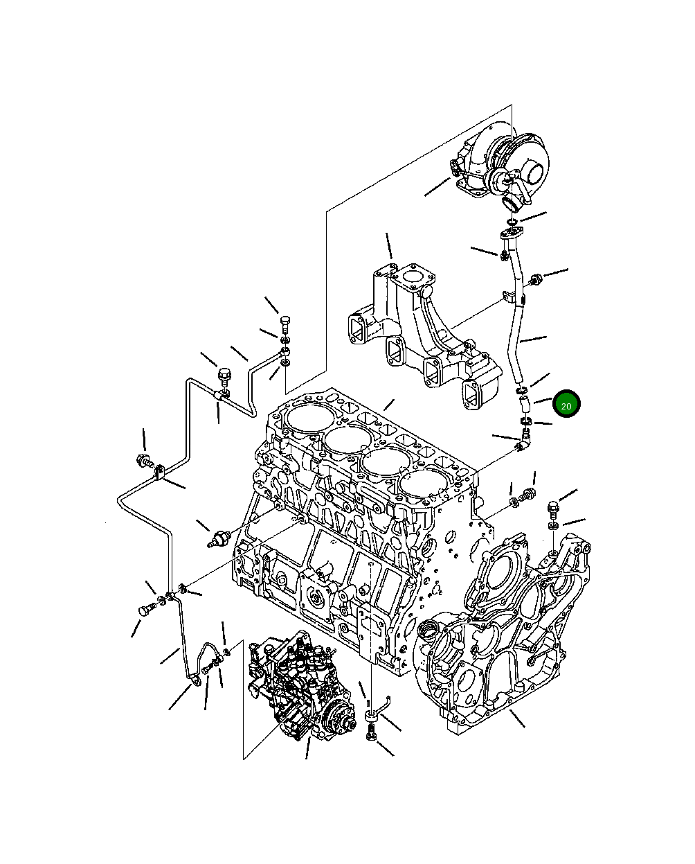 Шланг YM12390139820 Komatsu