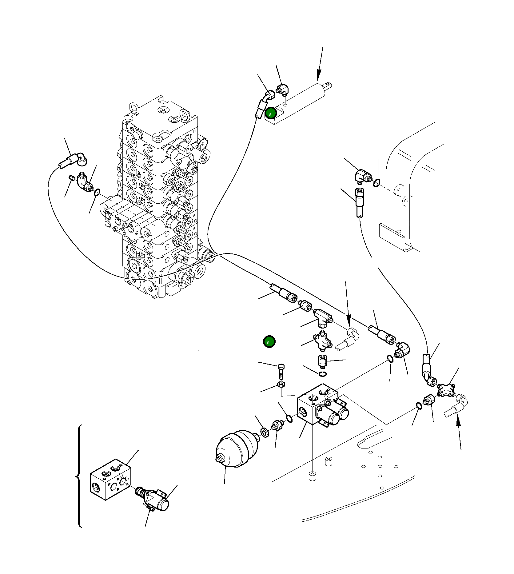 Шланг 392374015 Komatsu