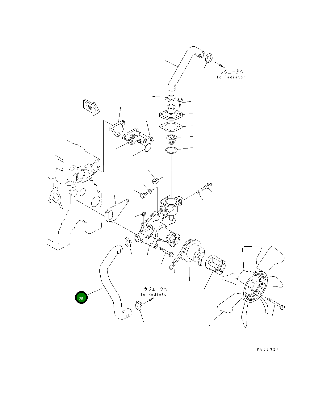 Шланг YM129208-49020 Komatsu