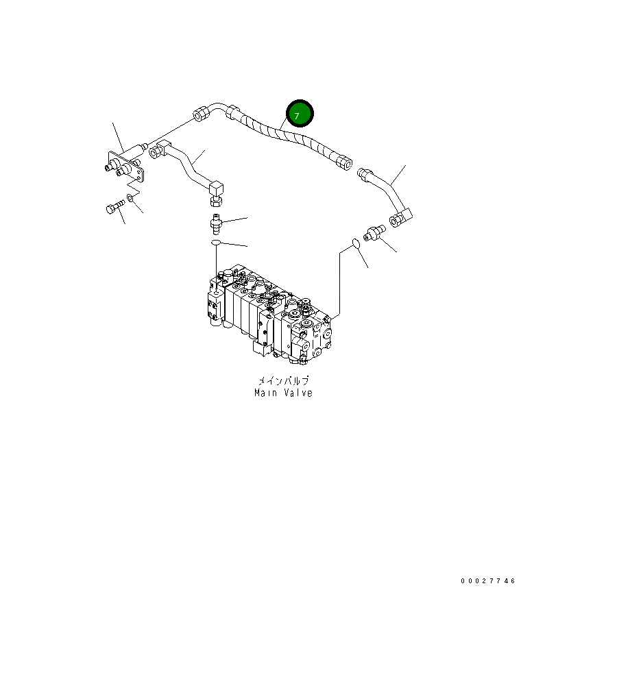Шланг 22J-973-1750 Komatsu
