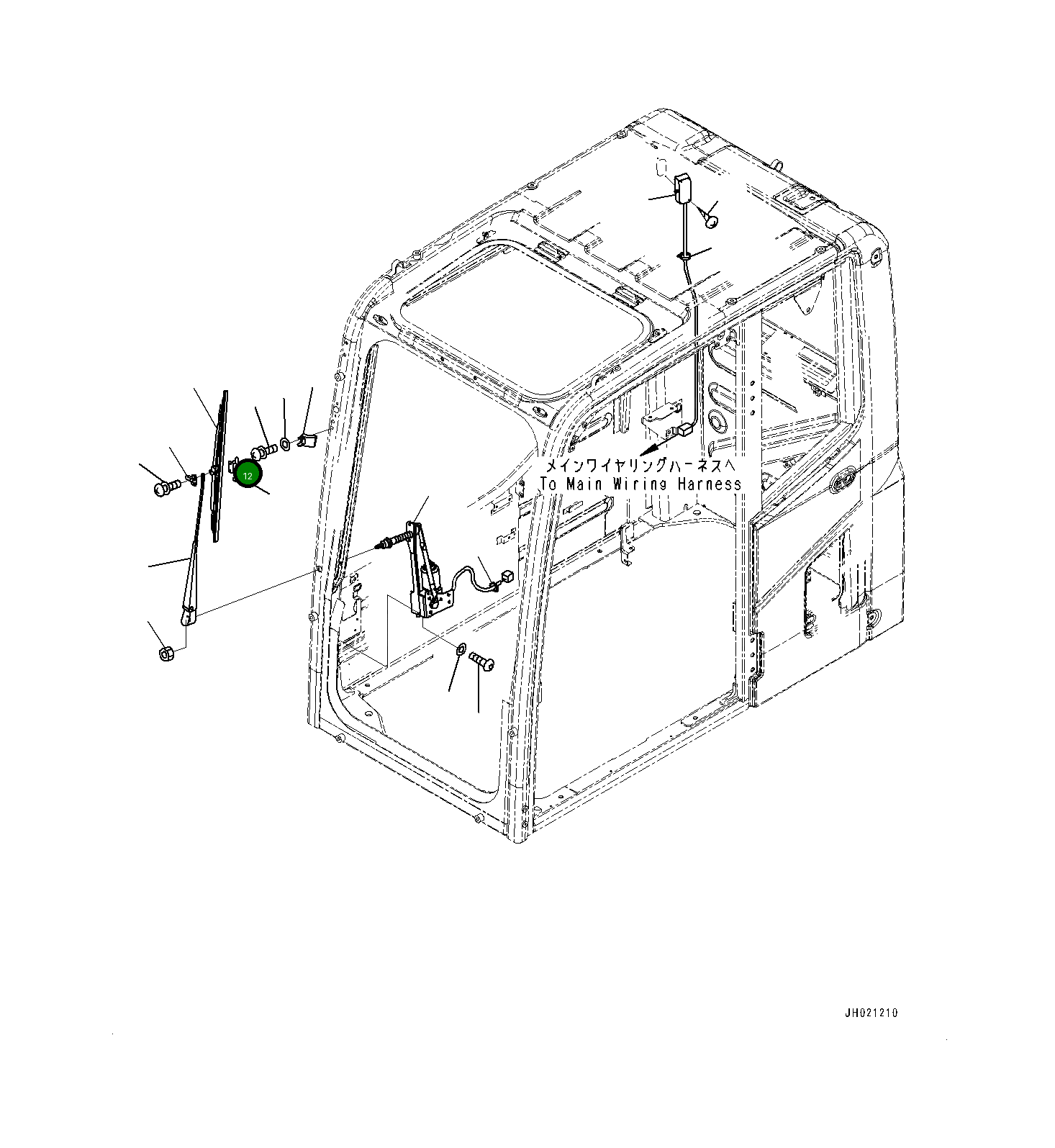 Винт 0124500625 Komatsu