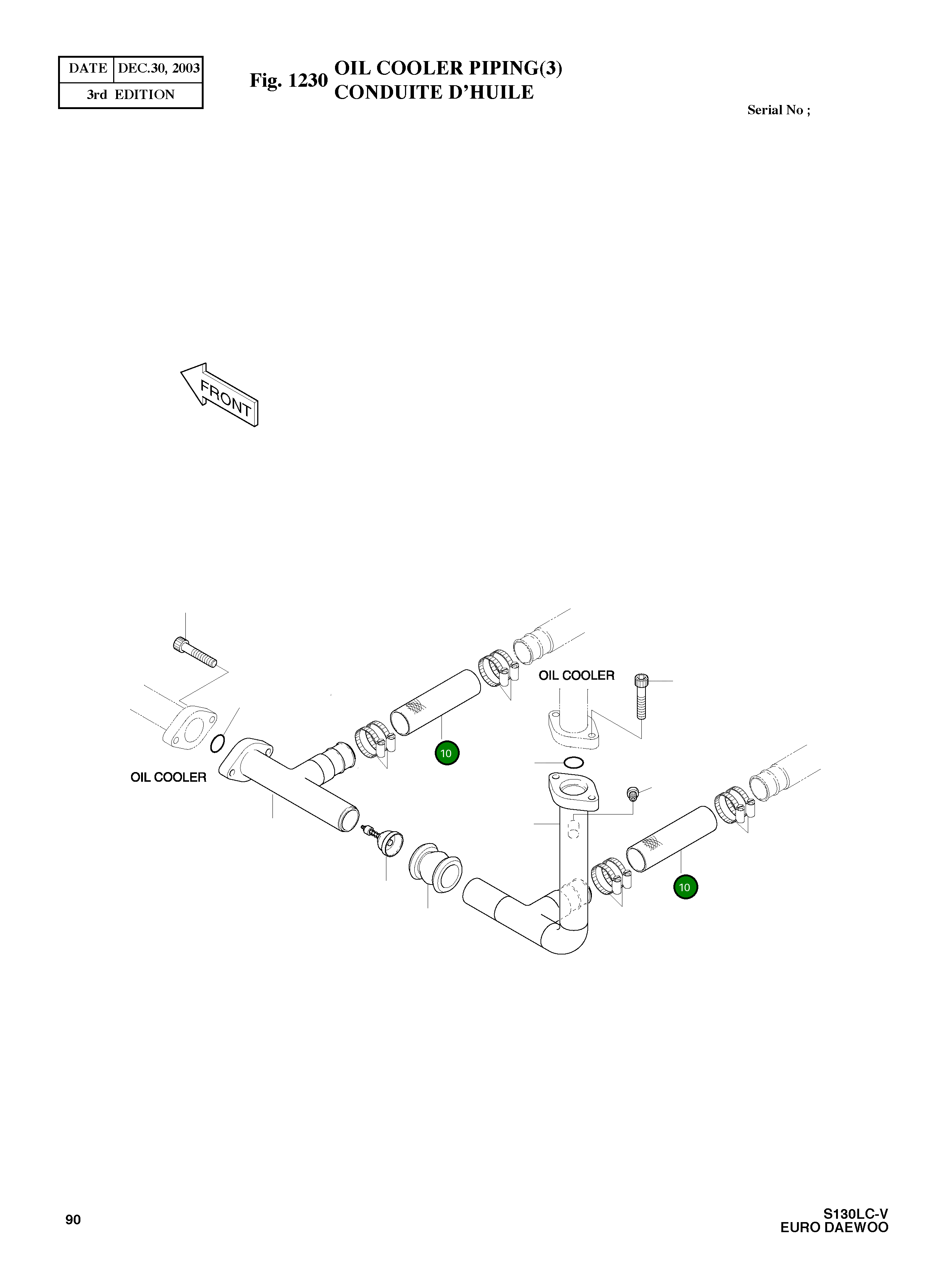 Шланг 340L 2185-1002D96 Komatsu