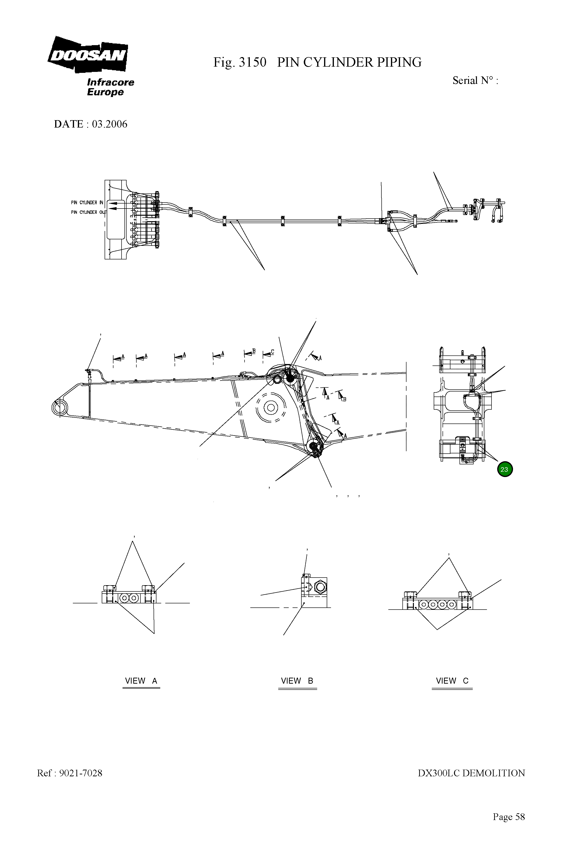 Шланг 9184-1012D252 Komatsu