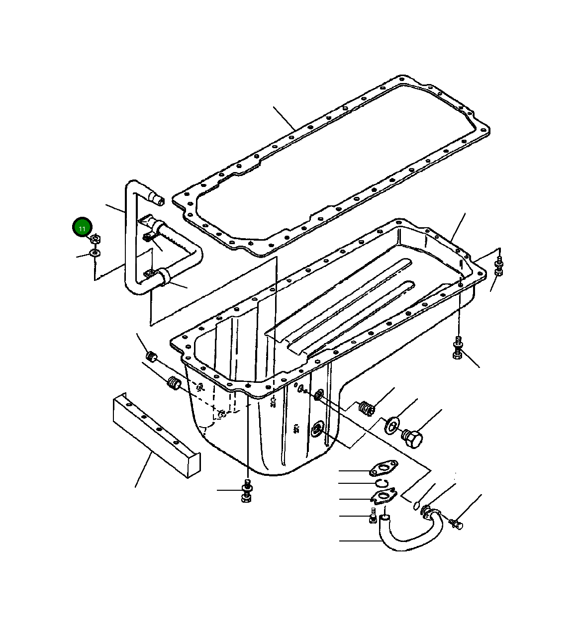 Гайка - HEX 1295 909 H1 Komatsu