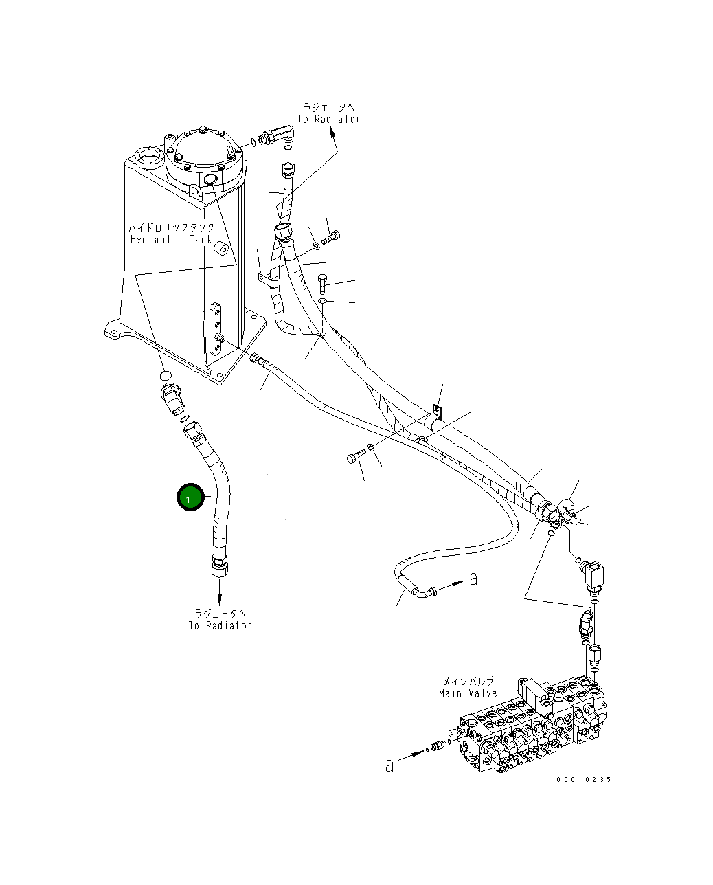 Шланг 22M-62-22810 Komatsu