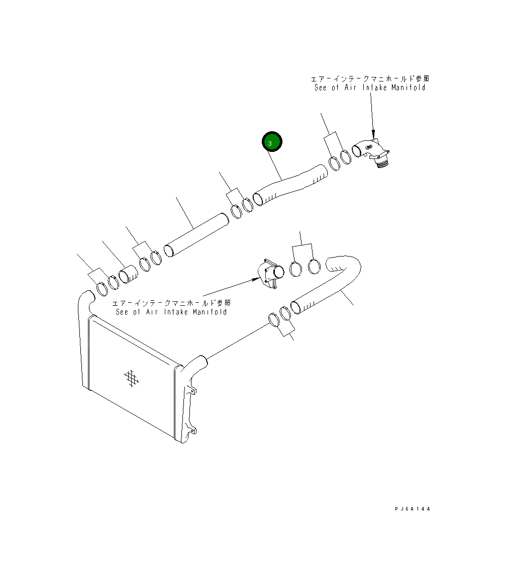 Шланг 6212-12-4250 Komatsu