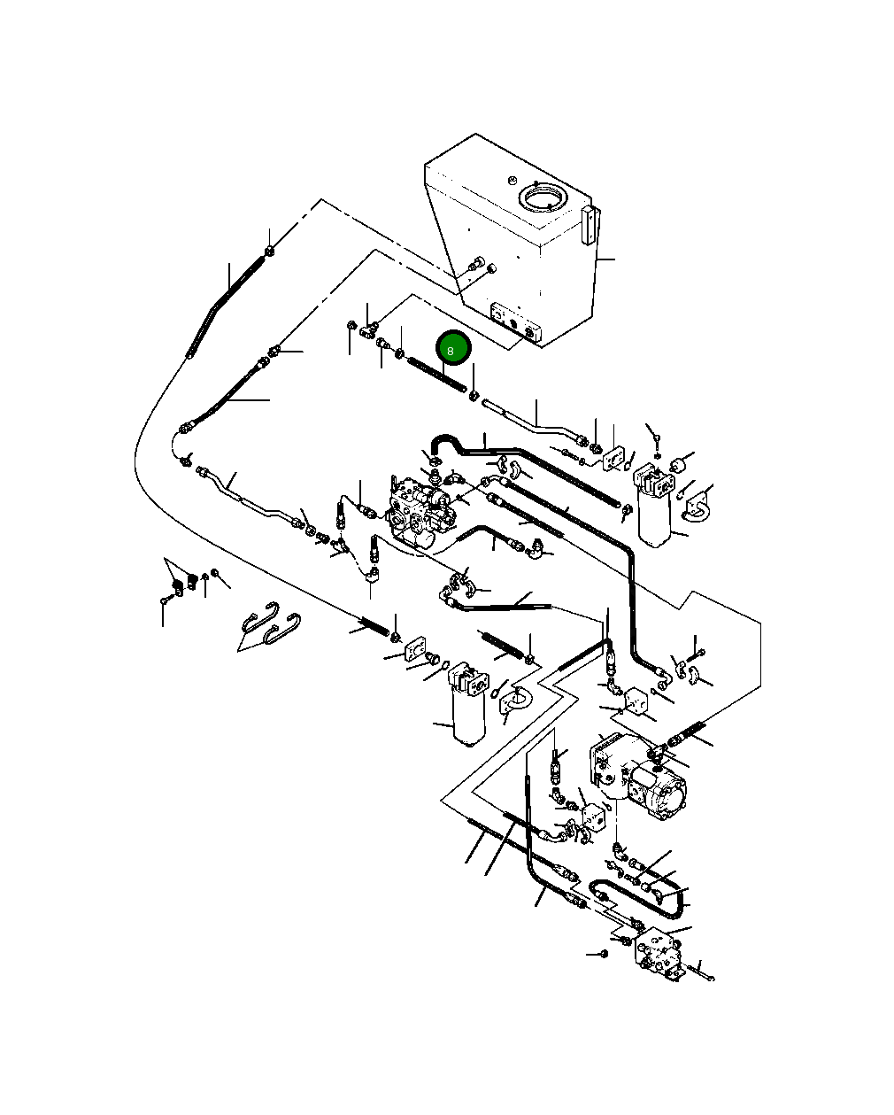 Шланг 538 203 R1 Komatsu