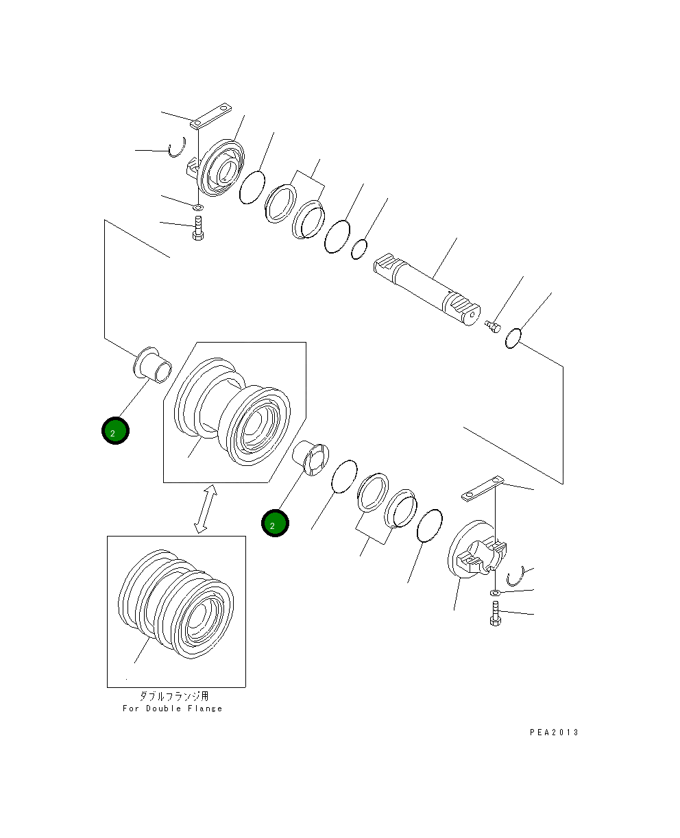 Втулка 14X-30-13340 Komatsu
