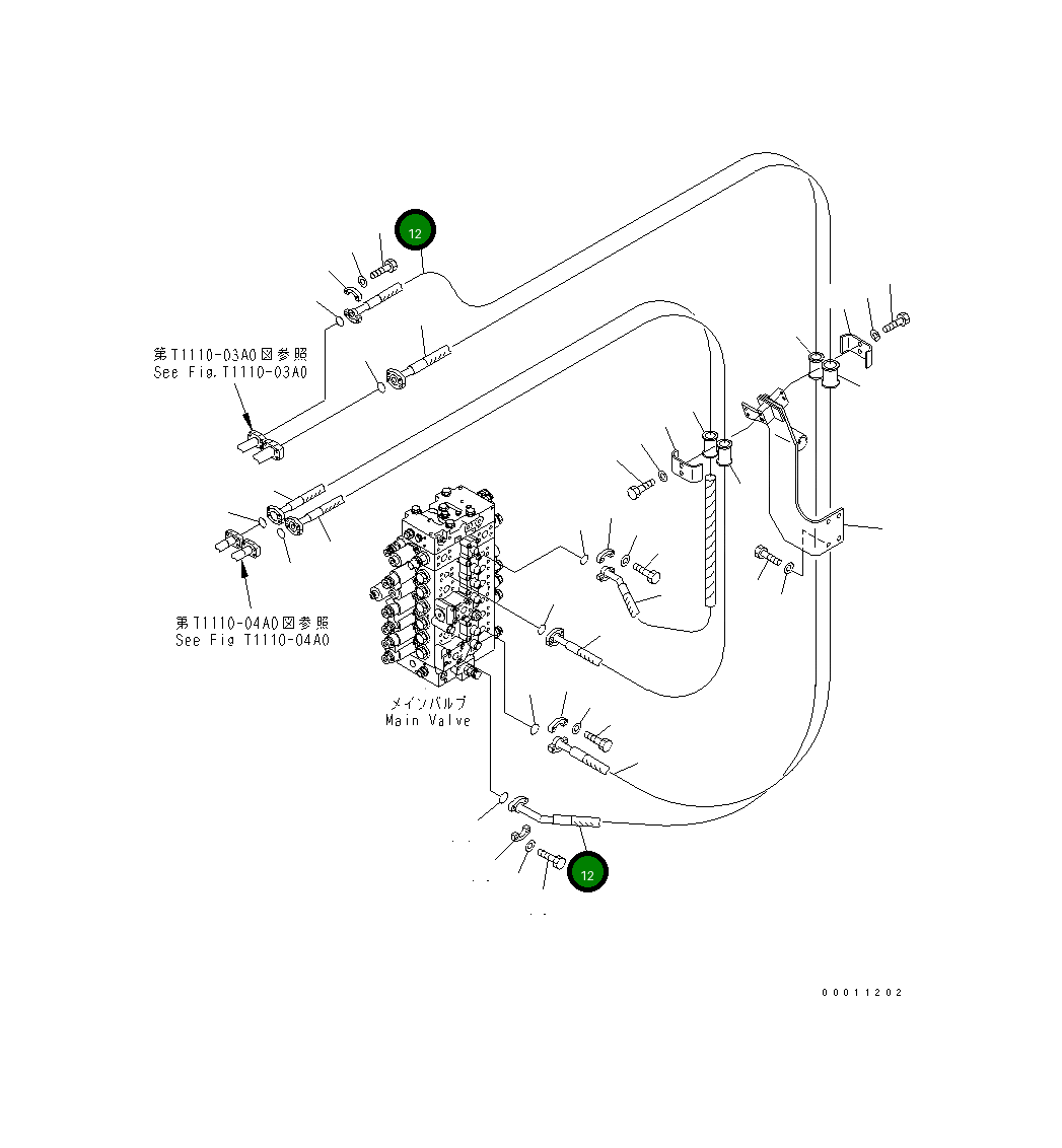 Шланг 22U-62-85870 Komatsu
