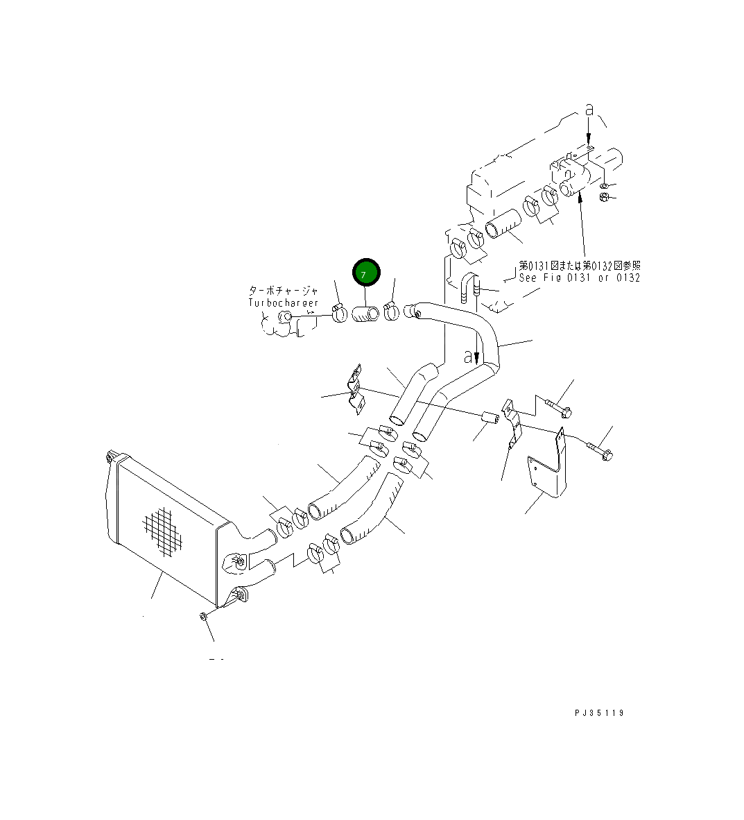 Шланг 6207-11-4390 Komatsu