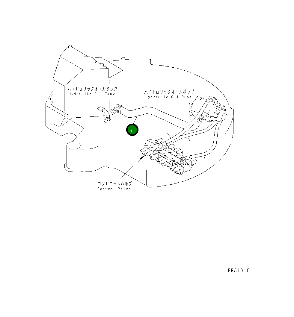 Шланг YM172422-78100 Komatsu
