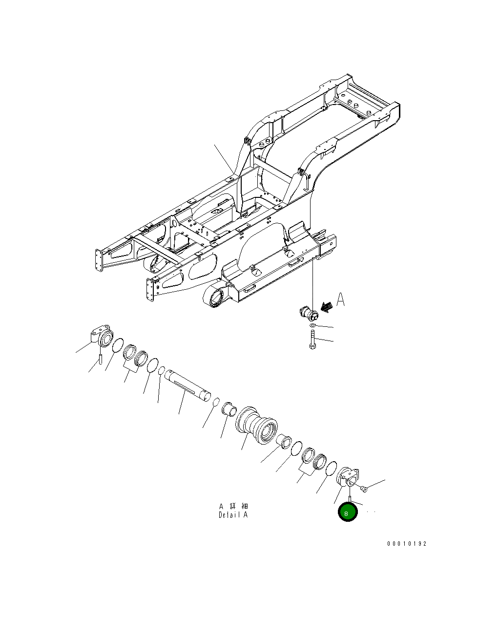 Втулка 22U-30-11430 Komatsu