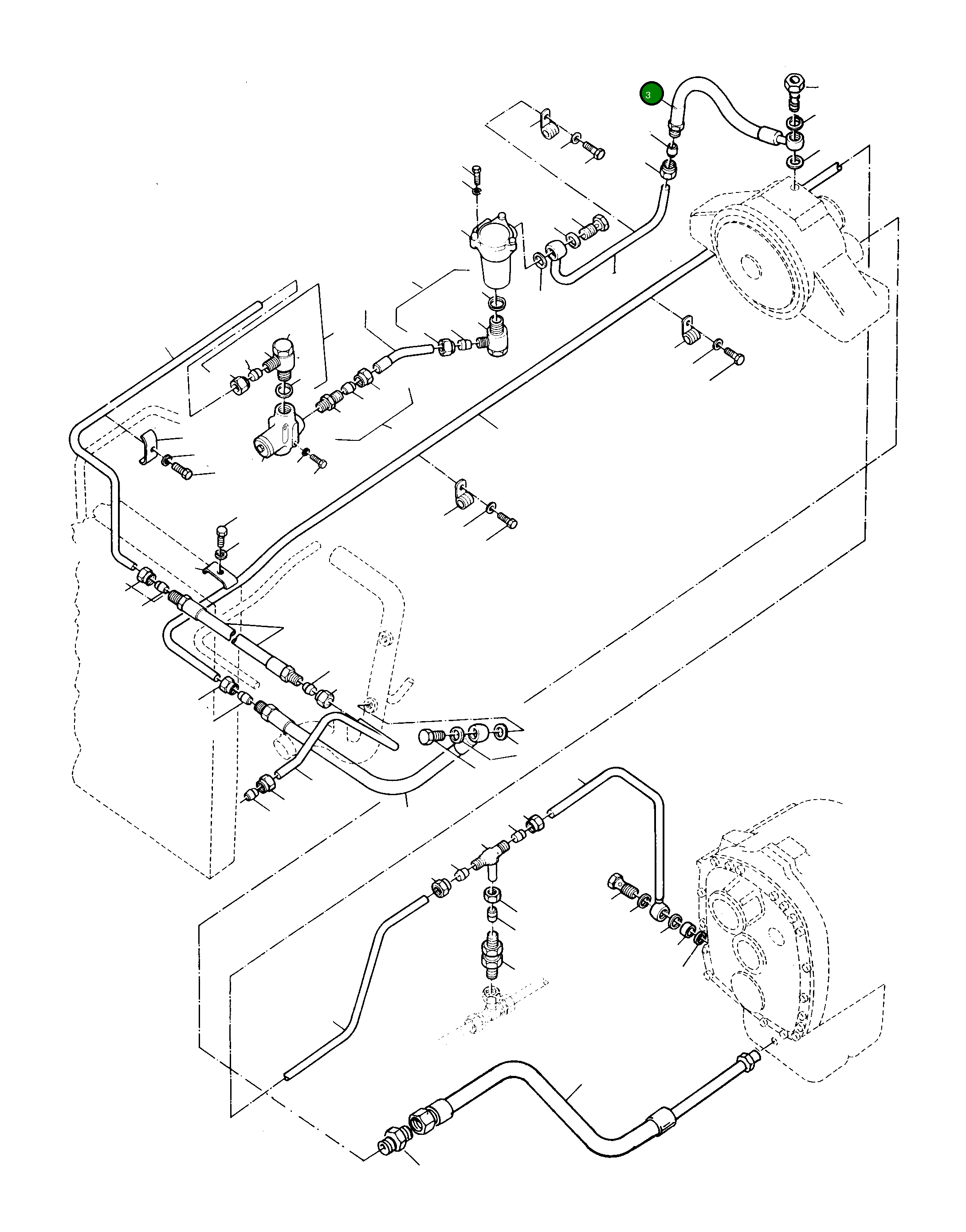 Шланг 3071123M2 Komatsu