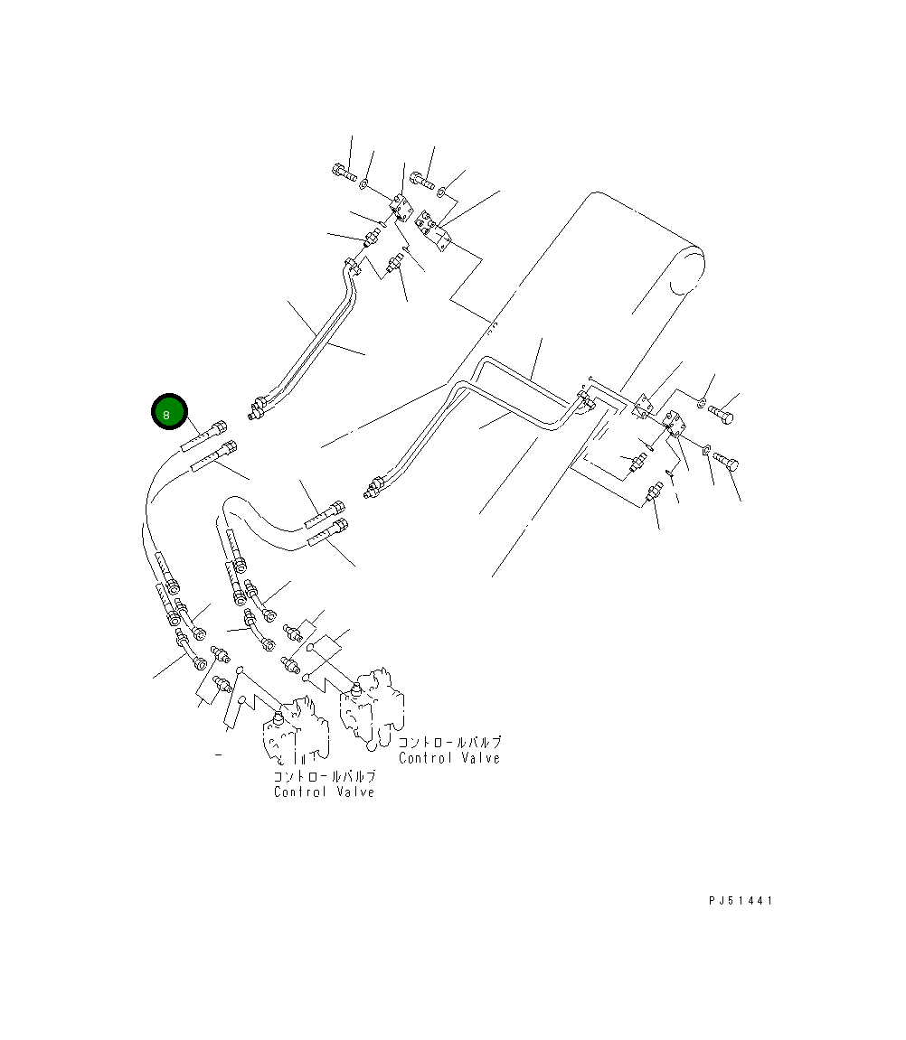 Шланг 230-09-03095 Komatsu