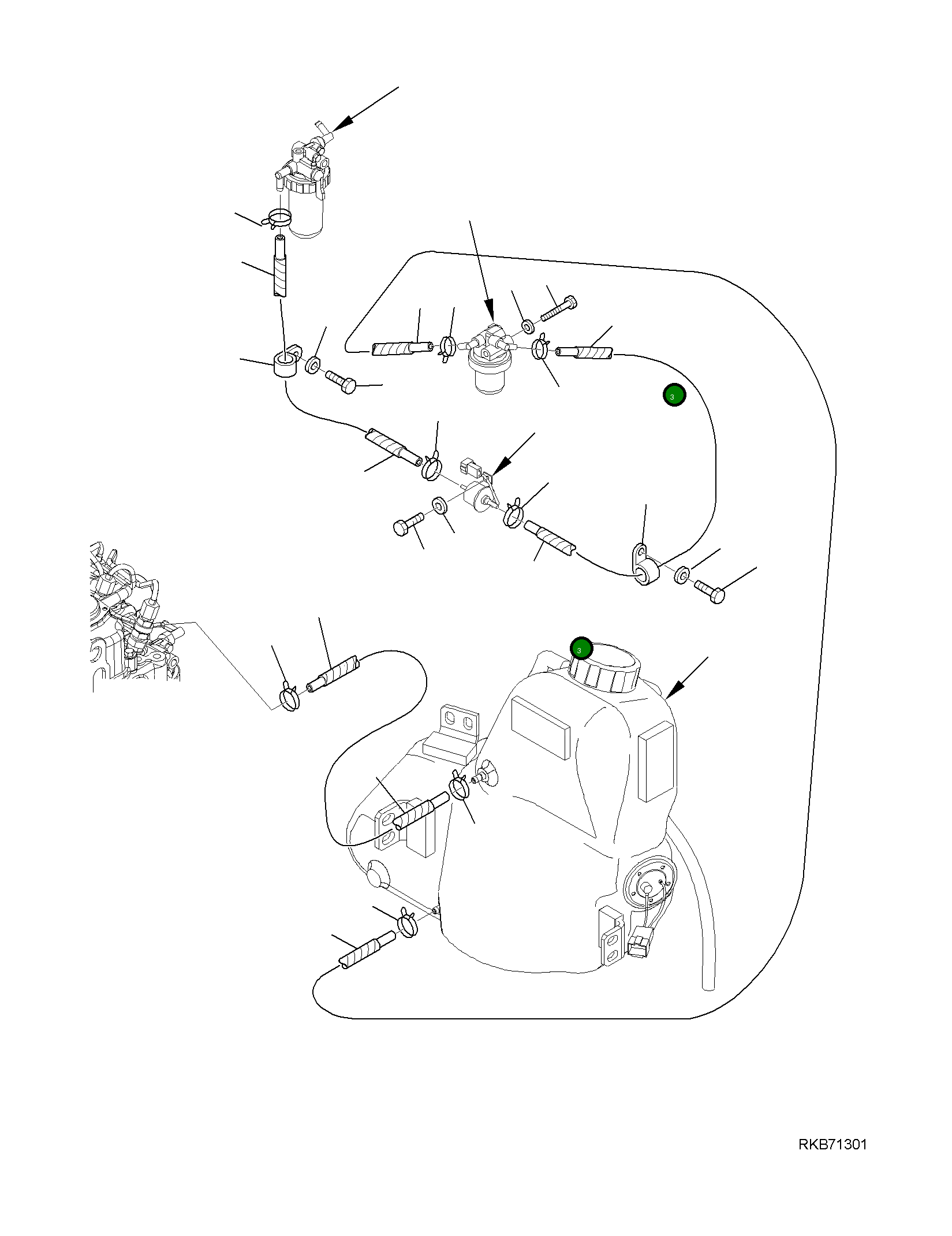 Шланг 22J-04-R5252 Komatsu