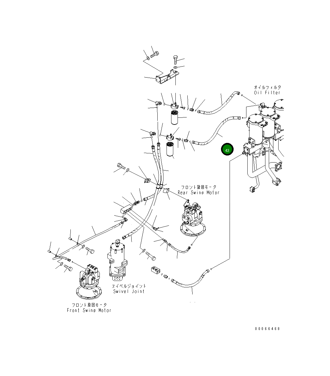 Шланг 21T-64-33391 Komatsu