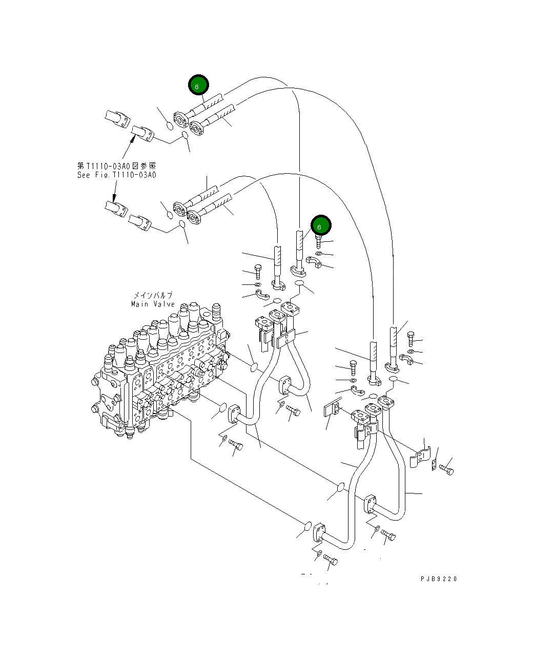 Шланг 22U-62-13691 Komatsu