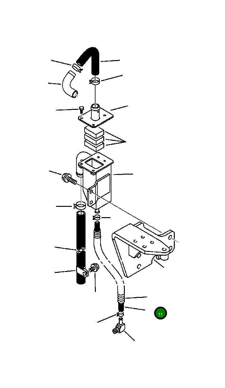 Шланг YM11977303250 Komatsu