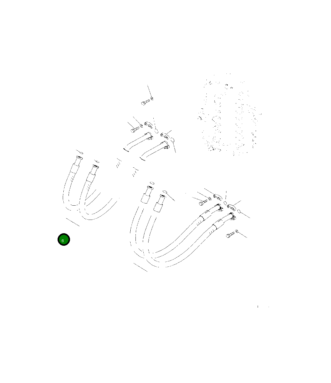 Шланг 2A6-62-11611 Komatsu