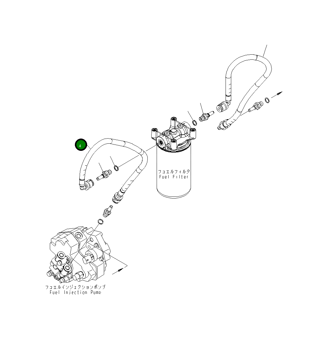 Шланг 6738-72-6720 Komatsu