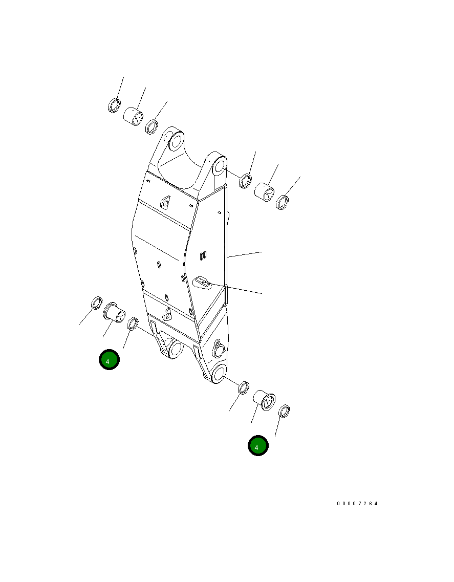 Втулка 21N-72-12170 Komatsu