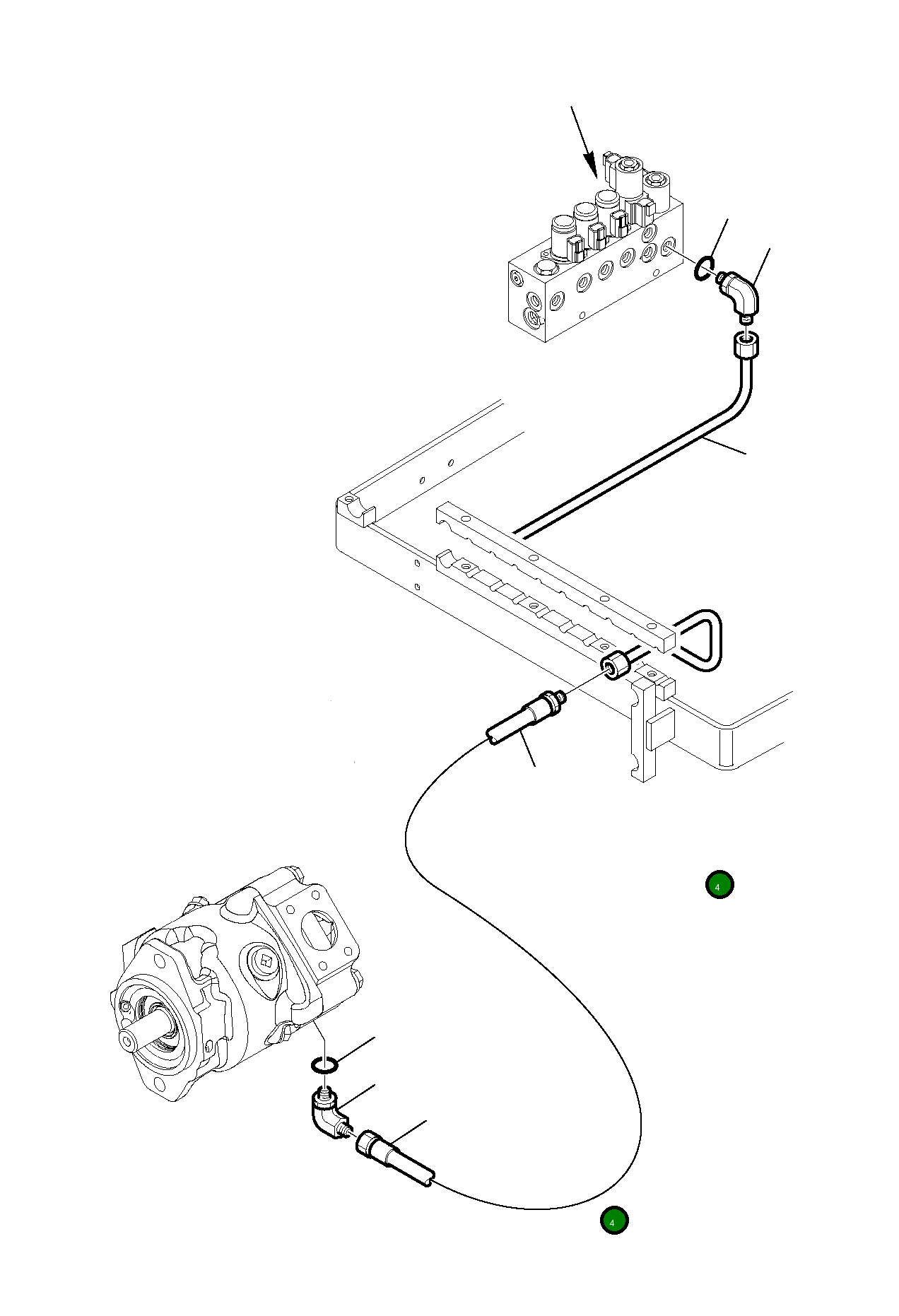 Шланг 42N-62-12150 Komatsu