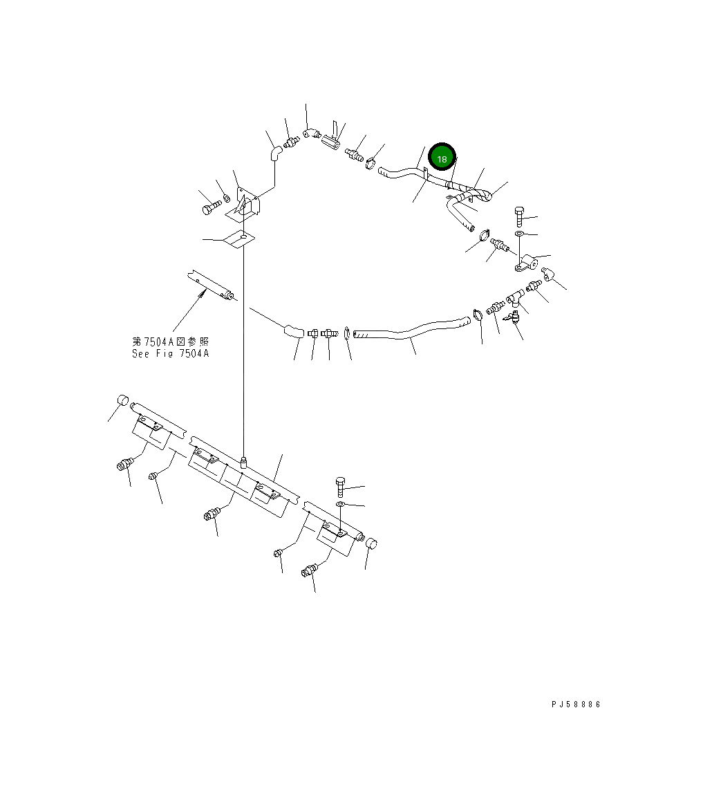 Шланг 262-71-73230 Komatsu