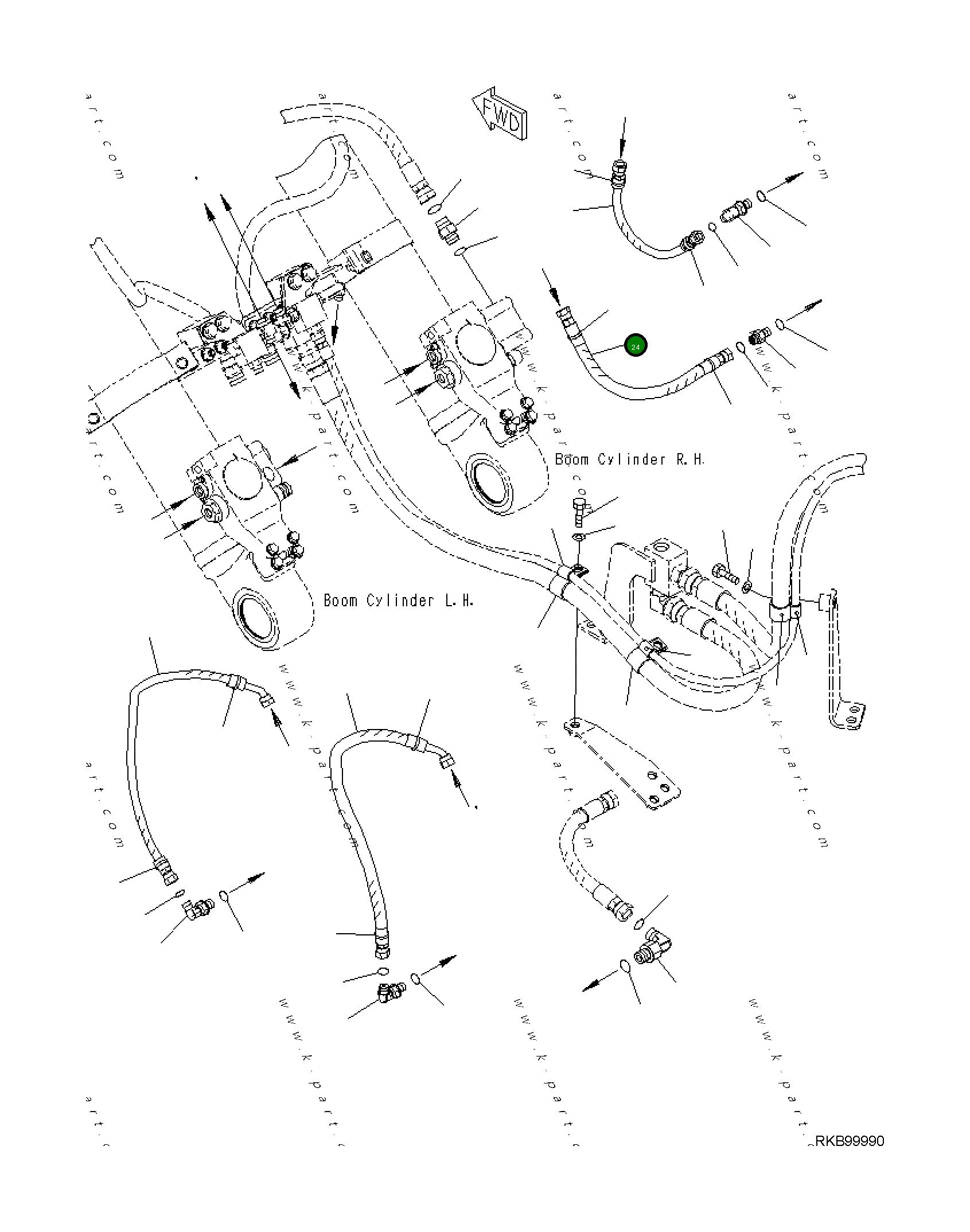 Шланг 21K-62-41770 Komatsu