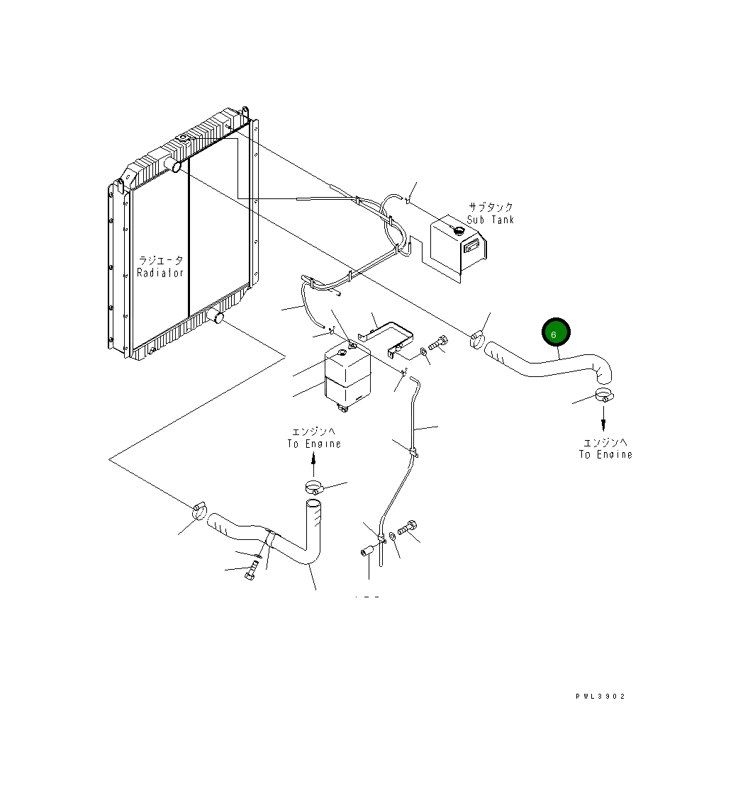 Шланг 21M-03-11231 Komatsu